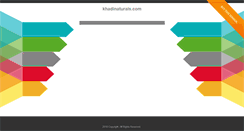 Desktop Screenshot of khadinaturals.com